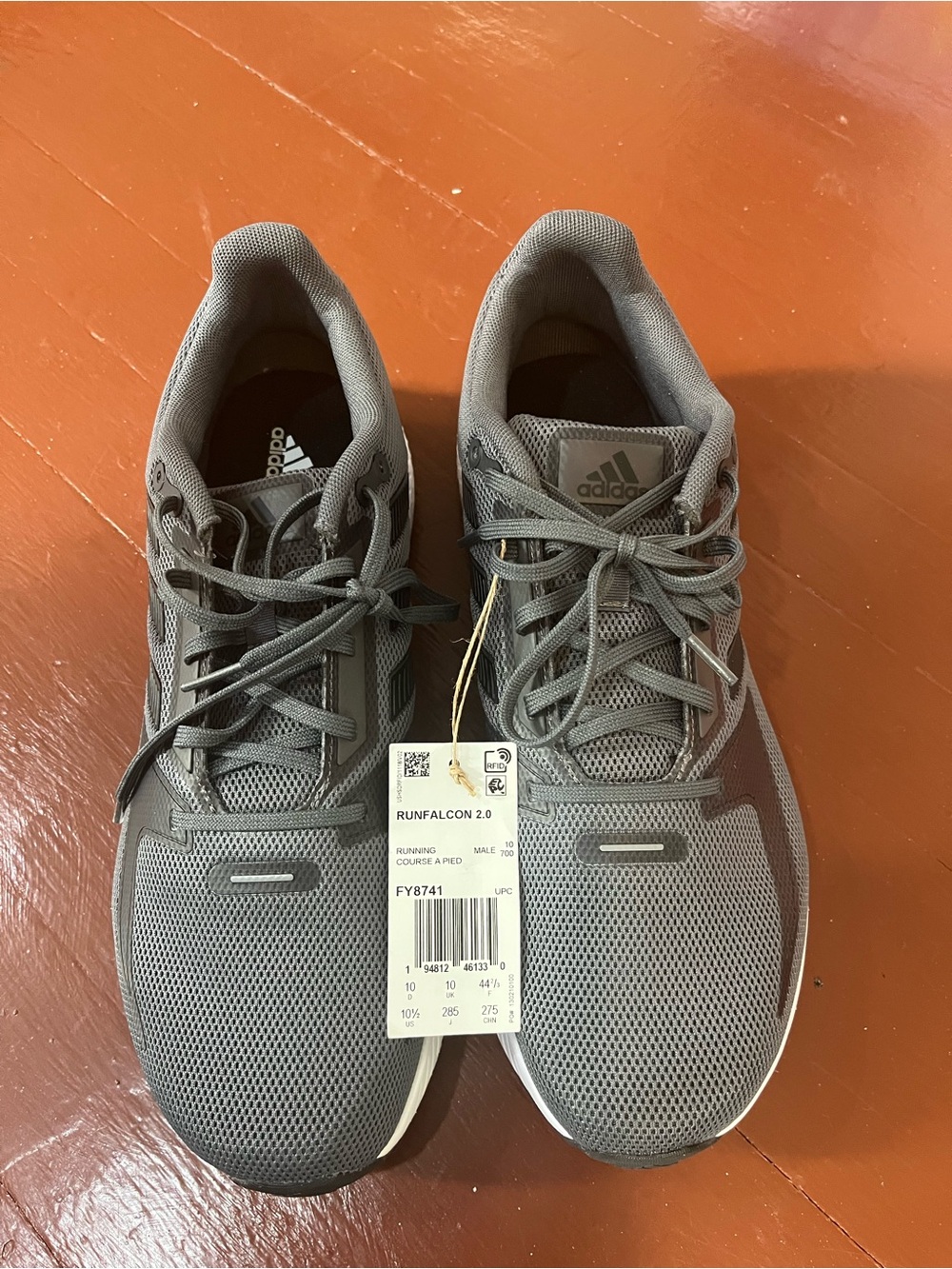 adidas Runfalcon 2.0 Men's Gray Athletic Running Shoes